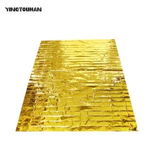 YINGTOUMAN 2 шт./партия 210*160 см Спасательные Одеяла на открытом воздухе тепловое одеяло наборы для выживания спасательный штора-экран спасательный