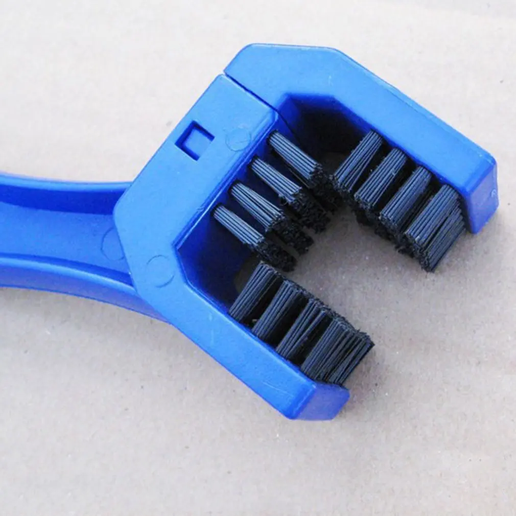 Flash Deal 3 Sided Cycling Motorcycle Bicycle Chain Clean Brush Gear Grunge Brush Cleaner Outdoor Cleaner Scrubber Tool 4