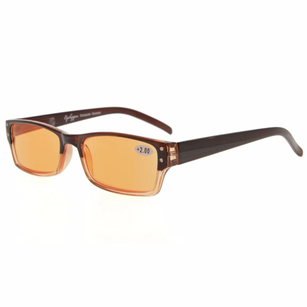 CG012 Eyekepper Spring Hinge Two Tone Color Computer Glasses Orange