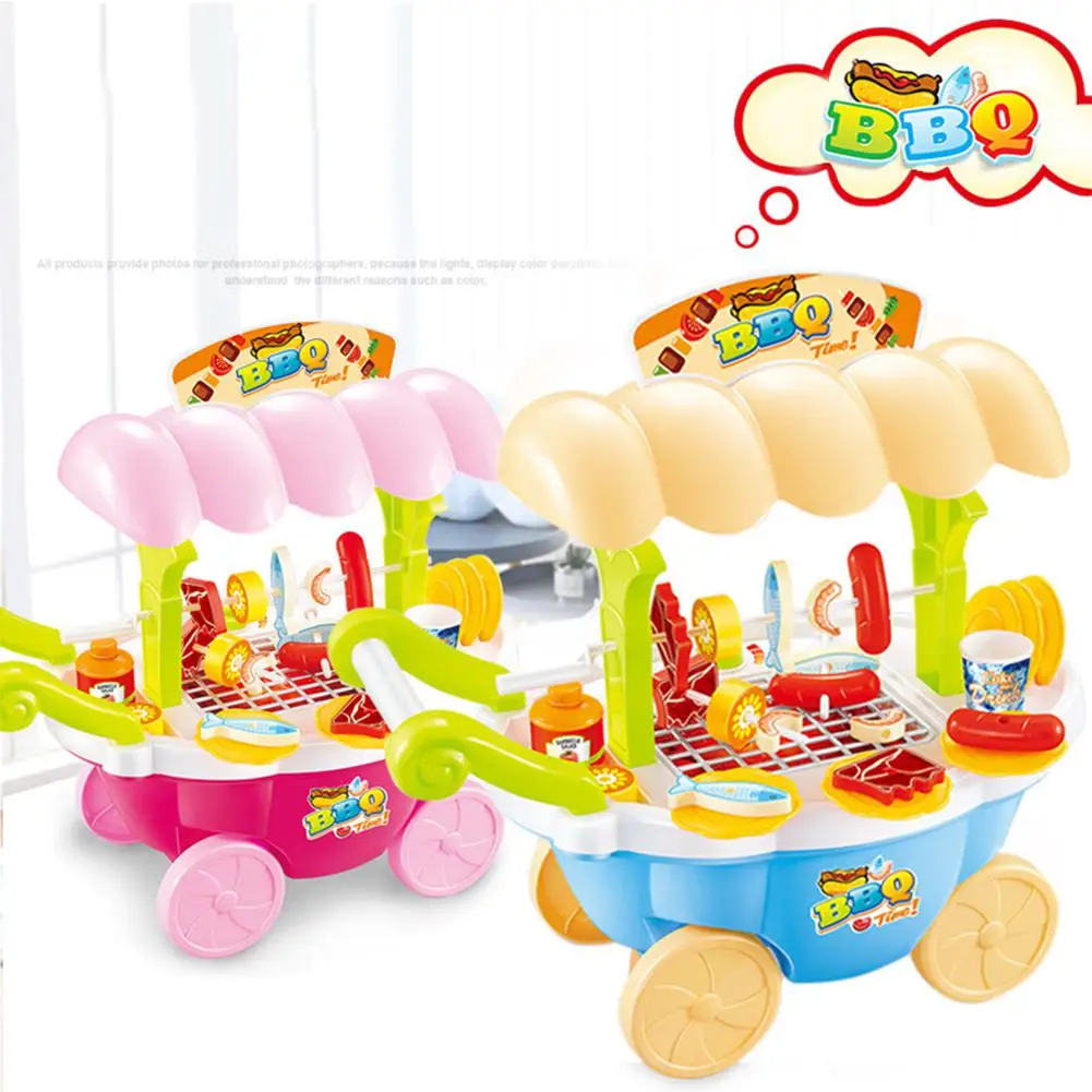 

LeadingStar Kids Simulation Kitchen Barbecue Toy Kit Play House Game Educational Puzzle Toy Gift