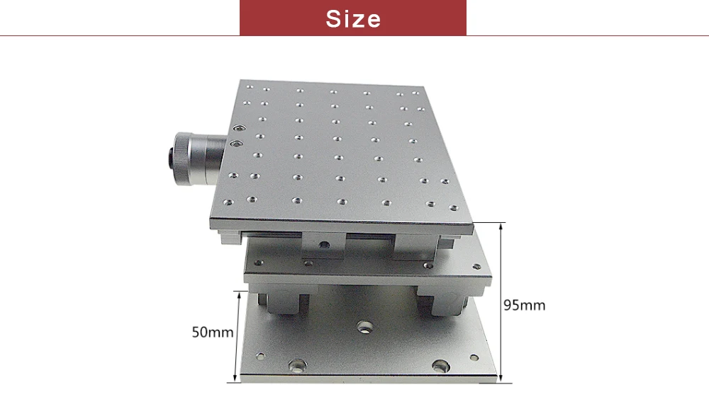 WaveTopSign 2D Рабочий стол волокна станок для лазерной гравировки 2 оси Выдвижной Стол 210*160*95 мм XY таблицы