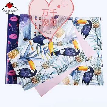 

50*70cm Oil Painting Hand-Painted Art Paper Waterproof Flower Wrapping Paper Birthday Gifts Handmade Paper