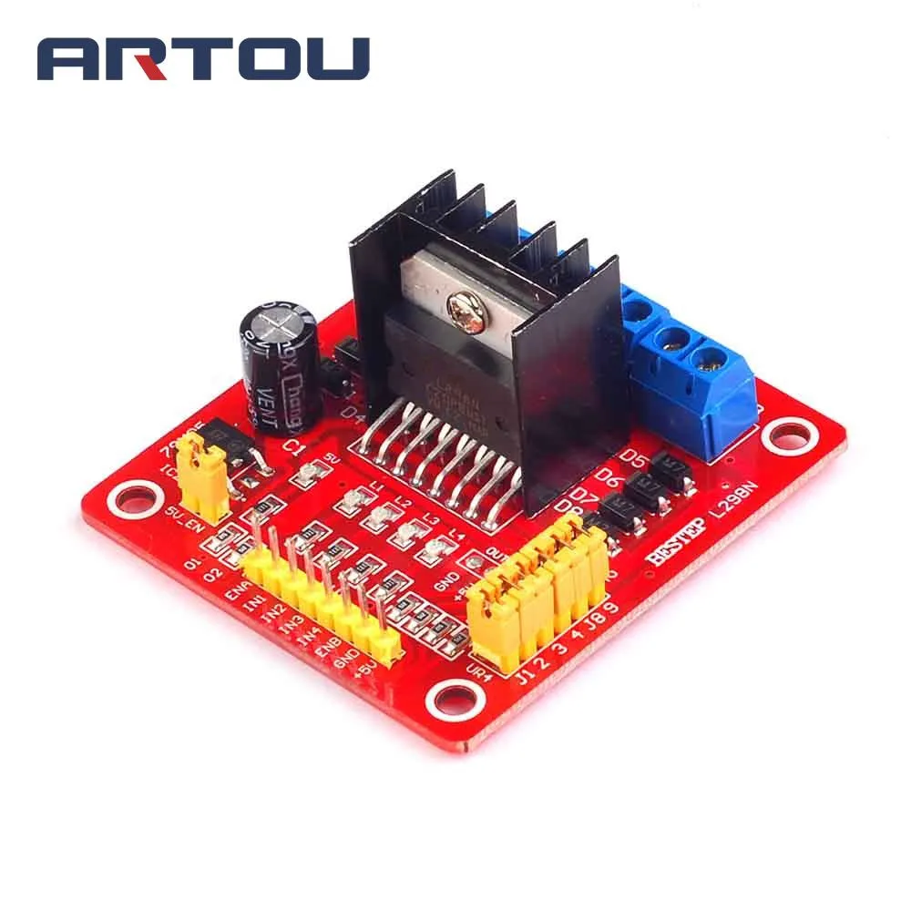 L298N Dc Driver Del Motore Modulo Doppia H Ponte Dc Motoe Modulo Driver Bordo Di Driver Del Motore Passo-Passo Per Arduino Pic Avr
