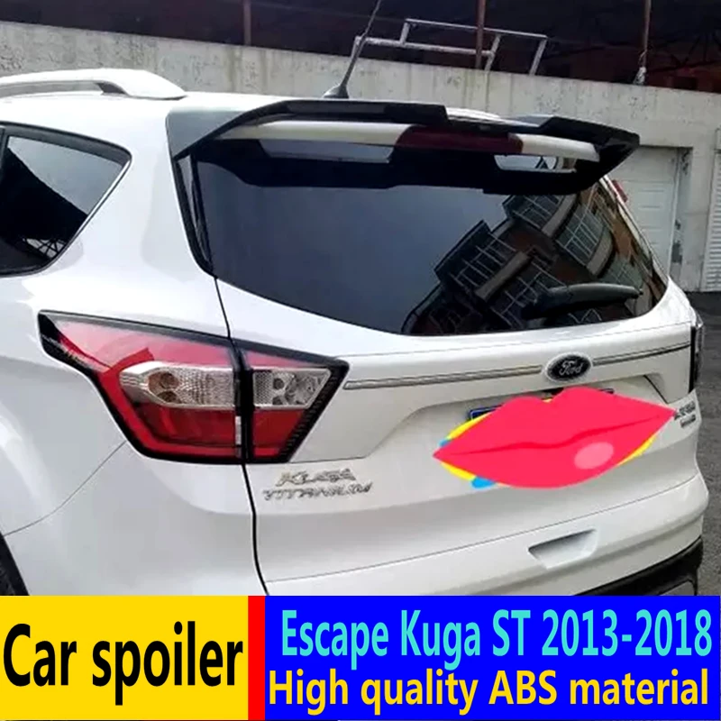 For Ford Escape Kuga Spoiler ST ABS Material Car Rear Wing Spoiler 2013-2018