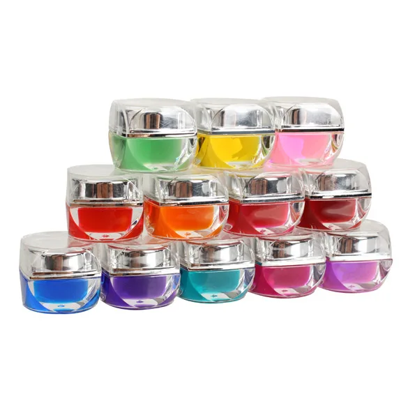

Long Lasting UV Nail Gel Polish Varnish Nail Art Design Decoration Glaze UV Gel Builder DIY 8ml Transparent Gels
