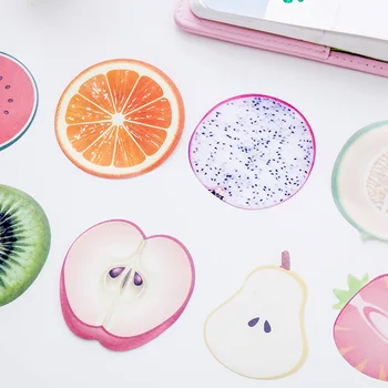 

4Pcs Novelty Fruit Peach Sticky Memo Pad Cute Funny Tab Kawaii Message Sticker Office Decoration School Stationery Item Material