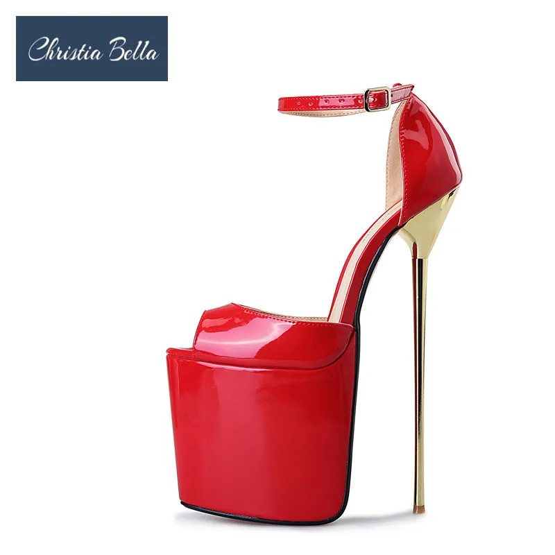 

Big Size 40-50 Sandals Women Sexy Fish Mouth Sandalia Super High Heels Shoes Woman Sandalias Mujer Sexy Fetish Nightclub Pumps