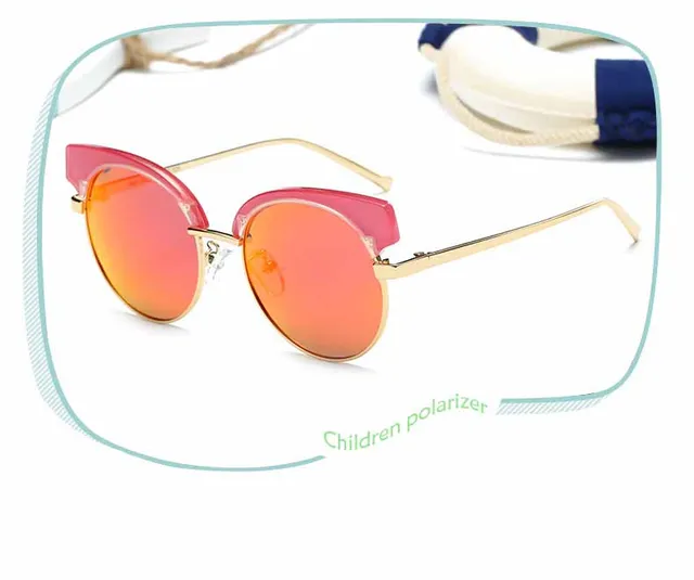 High quality Cool Eye Sunglasses Polarized children's Sunglasses girl