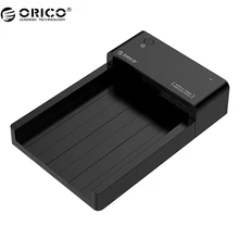ORICO 6518US3 Super Speed USB 3.0 HDD Hard Drive & SSD Docking Station for 2.5 -inch & 3.5 – inch SATA Support 4TB HDD-Black