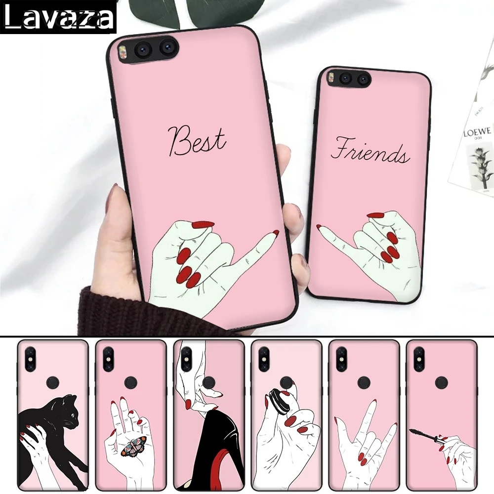 

Lavaza best friend Silicone Case for Xiaomi Redmi 4A 4X 5A S2 5 Plus 6 6A Note 4 Pro 7 Prime Go
