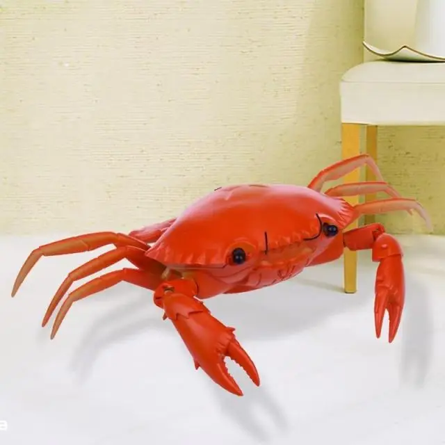 

Remote Control Electric Toy Animal Model Simulation Crab Strange New Gift For Children Ready-to-go Battery Operated Educational