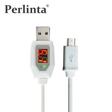 Perlinta Micro USB Cable, V8 Pprt Current and Voltage Display Data transmit Charging Cable for Samsung And Android Phones 1M
