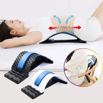 

Unisex Back Magic Stretcher Pain Relief Corrector Massager Relaxation Spine Stretch Equipment Fitness Lumbar Support
