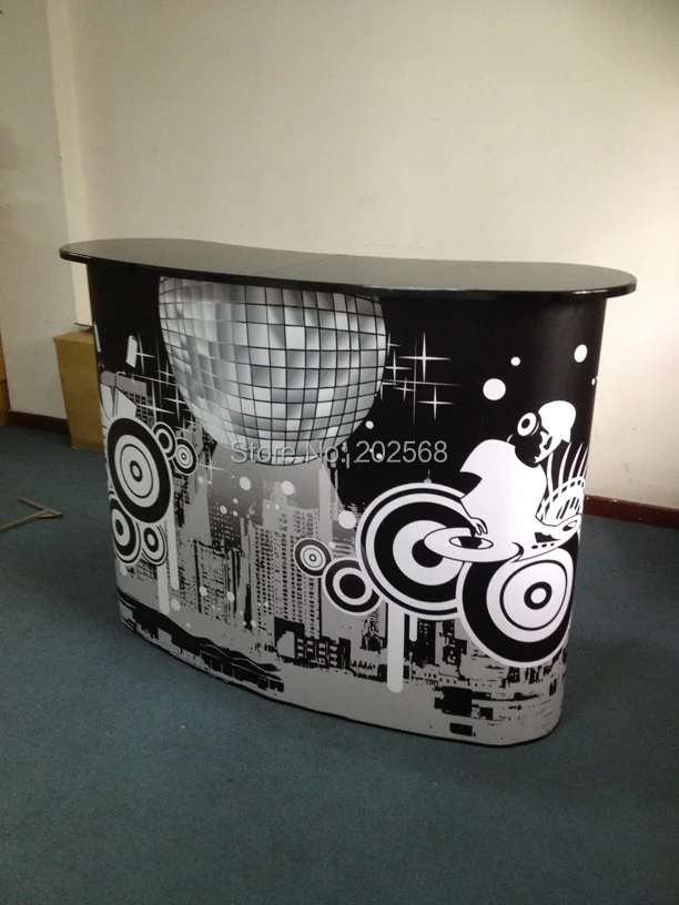  Trade Show Display High Quality Promotional Pop Up Demo Counter Free Printing/Shipping 