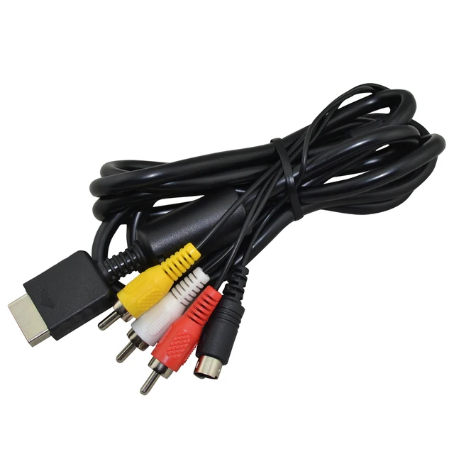 Special Price 10PCS High quality 2in1 audio video cord wire S-Video AV Cable for PS2 for PS3 for Playstation 2 3