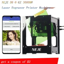 NEJE 2019 Горячая продажа Новый 3000 mw 445nm Ai лазерный гравер деревянный маршрутизатор DIY настольное устройство для лазерной резки принтер гравер режущий станок