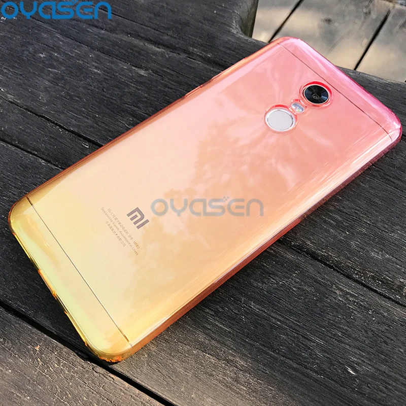 Градиентные цветные Чехлы для Xiaomi Redmi 5A 5 Plus ультра-тонкий защитный силиконовый