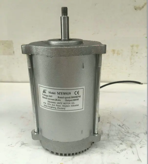 DC36V/48V 800W 3000RPM MY8919 Small permanent magnet high speed carbon brush motor Electric car scooter DIY accessories | Обустройство