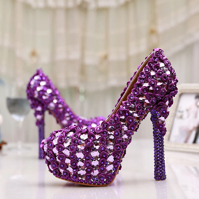 purple pumps size 11