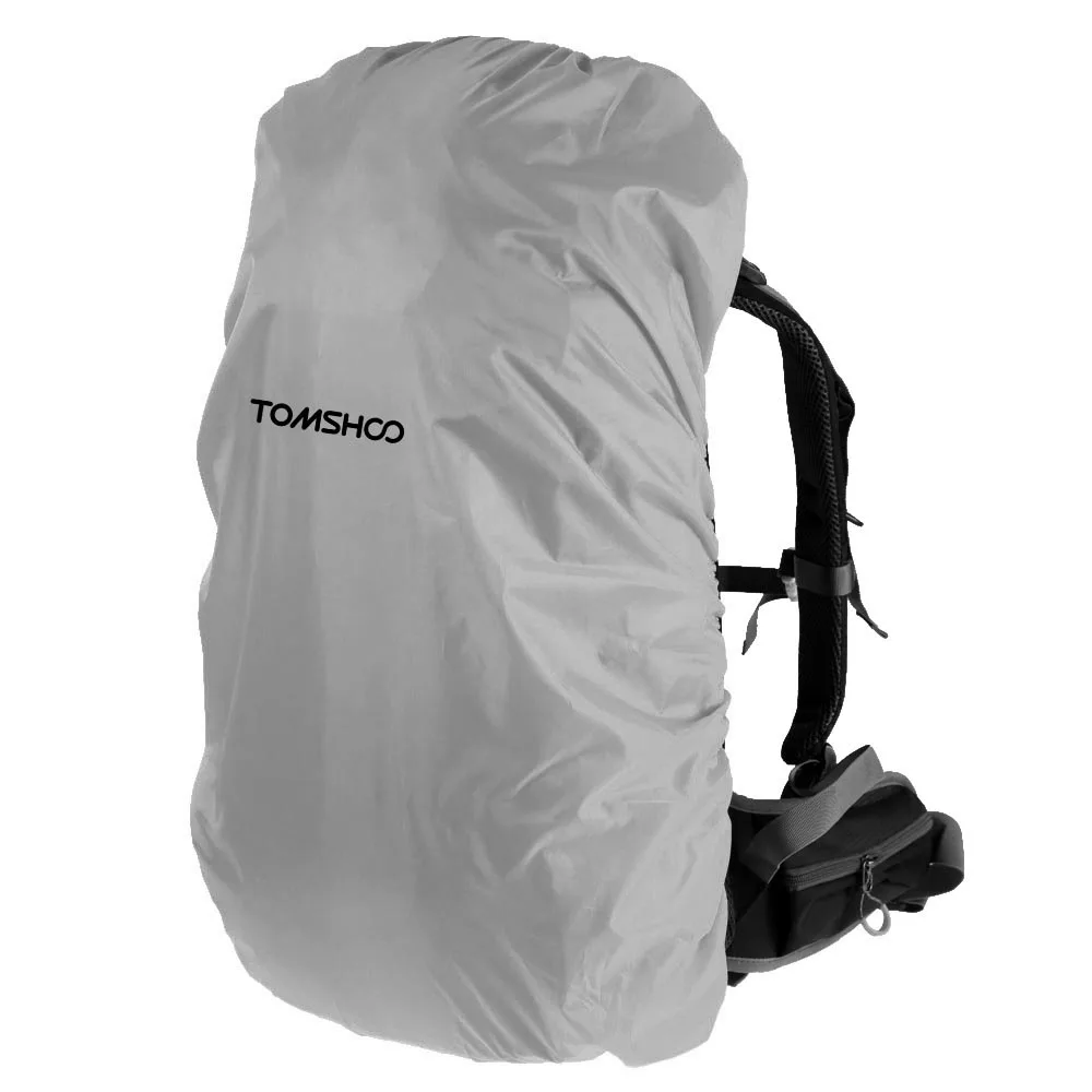 TOMSHOO водонепроницаемый рюкзак дождевик альпинистский велосипедный тактический рюкзак дождевик открытый чехол для защиты от пыли походная дорожная сумка - Цвет: Серый цвет