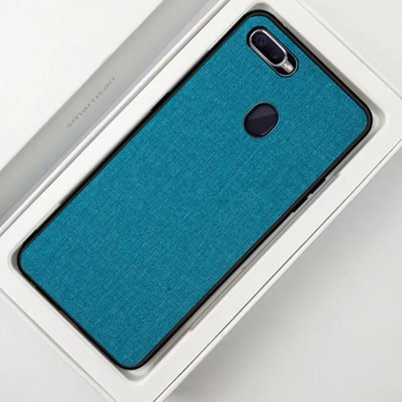 

Candy Color Phone Cases For OPPO F9 F9 Pro Case TPU + PC Shockproof Fabric Capa For OPPO f9pro f9 Case Cover Coque