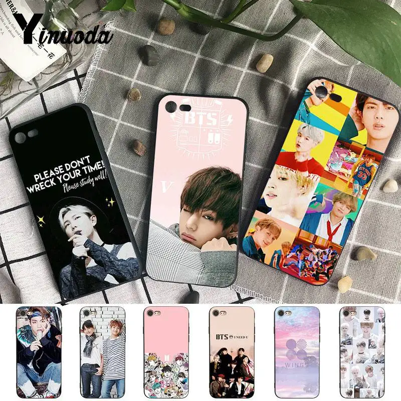 

Yinuoda For iphone 7 XSMAX Case Bts bangtan boys Taehyung Stylishness Phone Case for iPhone X 8 7 6 6S Plus X 5S SE XR XS XSMAX