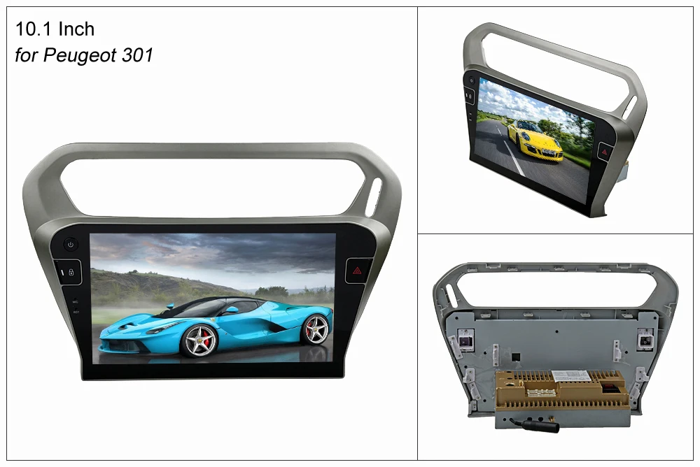 Cheap SINOSMART IPS/QLED Screen 4/8 Core CPU 2/4G RAM Android 8.1 Car Navigation GPS Player for Peugeot 301 2013-2016 1