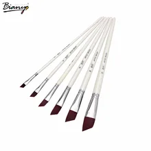 Bianyo Краски кисти 6 шт. Книги по искусству истик принадлежности для рисования Waterbrush набор Книги по искусству Краски ing щетка деревянная ручка Aqua кисти для масла