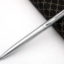 Офисная Серебряная отделка 037 металлическая шариковая ручка из нержавеющей стали