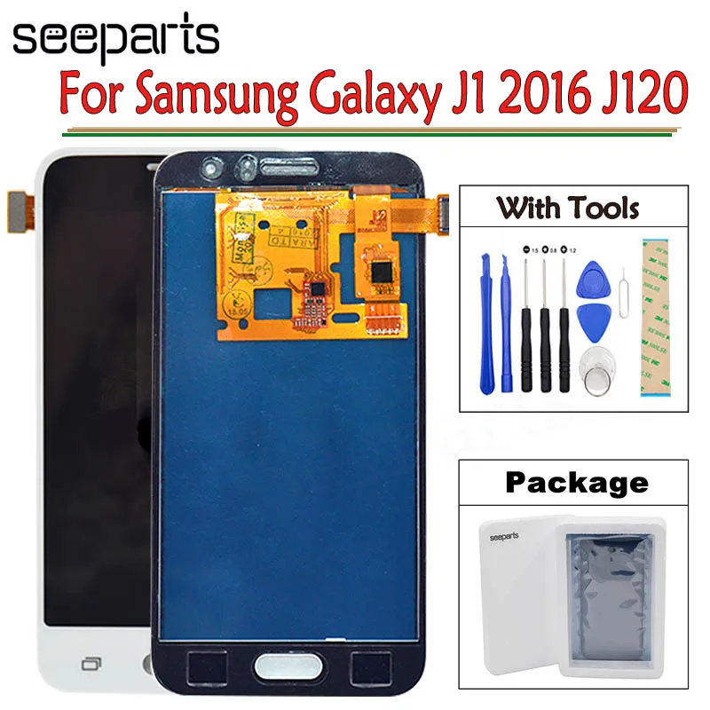 

For Samsung Galaxy J1 2016 LCD J120 J120F J120H J120M Display Touch Screen Digitizer Assembly Replacement For Samsung J120 LCD