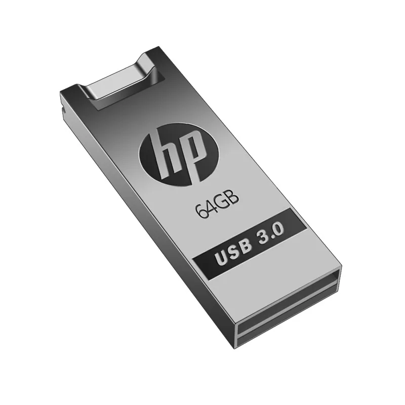 Hp флешка 32 ГБ, 64 ГБ и 128 Гб USB Flash Drive USB3.0 16 ГБ флешки бесплатно металлический шнурки Memory Stick DIY логотип диск на ключе флешки