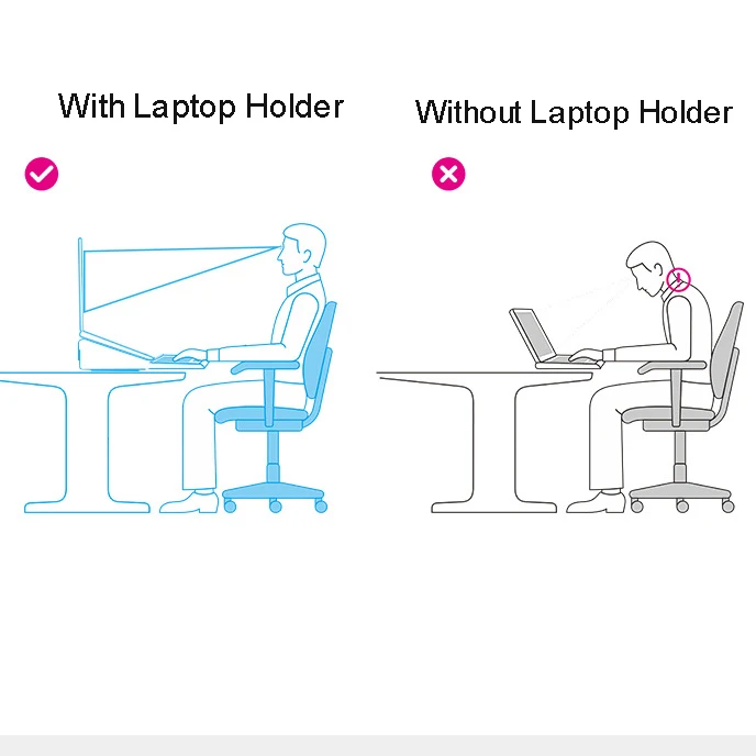 Laptop Stand Tablet Stand Desk Universal for Apple MacBook Air Pro 11-17 inch Folding Adjustable Holder support Office Notebook (4)