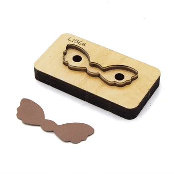 

designer leahter craft template cutter Die Cut Steel Punch Bow knot Tie Cutting Mold Wood Dies for Leather Cutter 50x18mm