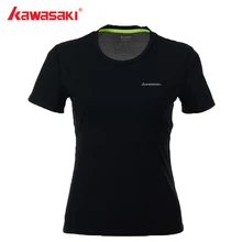 Kawasaki Для женщин женские кроссовки рубашка с крупной сеткой спортивная футболка быстросохнущая Фитнес дышащая короткий рукав RST-2002