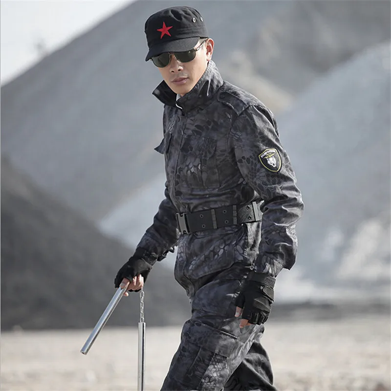 

Outdoors Tactical Combat Army Military Uniform Black Multicam Uniform Outdoor Sport Military uniforme militar Plus size s-4xl