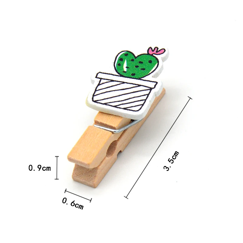 Colored Wooden Clips Wooden Clips 10 Pcs/set