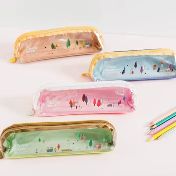 

1pcs 45959 Wyatt Wood Stationery Wholesale OF-7137 Secret Forest Round Pencil Bags Pencil Cases