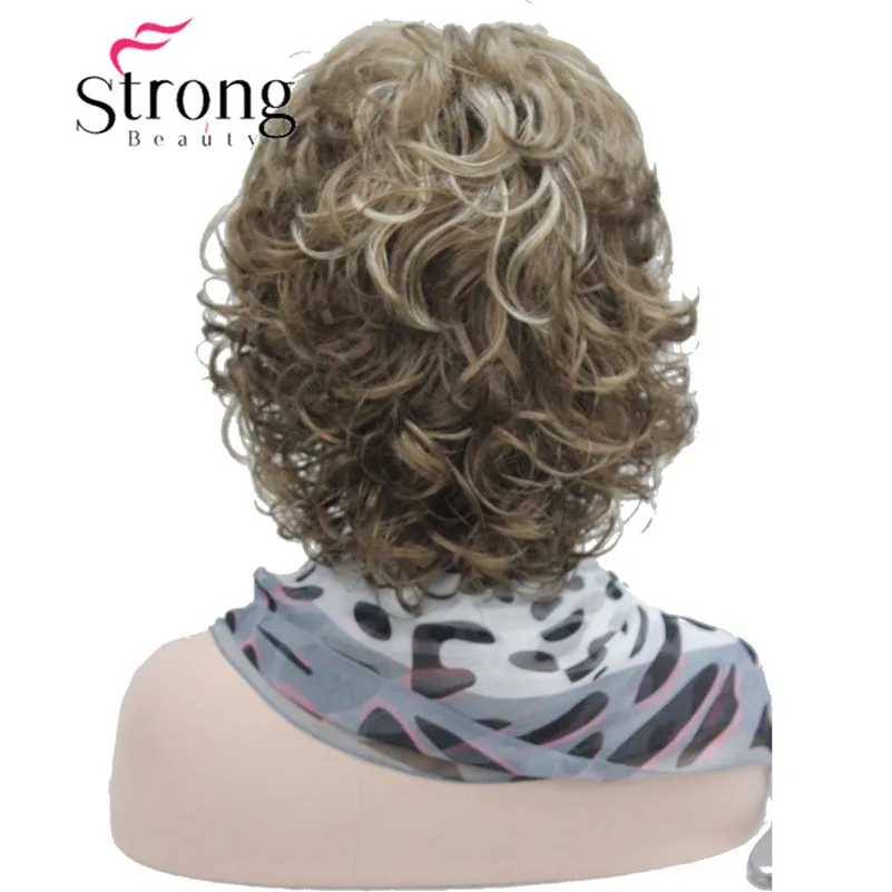 E-1560A 12TT26 Super sexy curly Brown mix 14 women' synthetic wig 12TT26. (5)