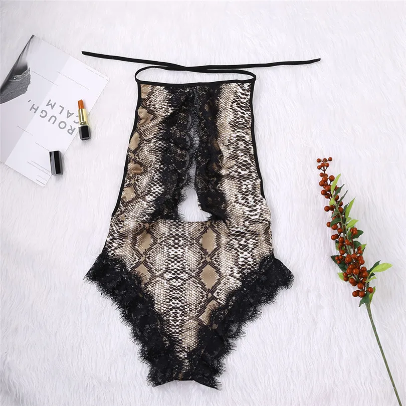 Sexy Lingerie Erotic Underwear Sexy Onesies Womens Sexy Plus Size Snake Lace Lingerie Underwear Bodysuit Sleepwear (8)