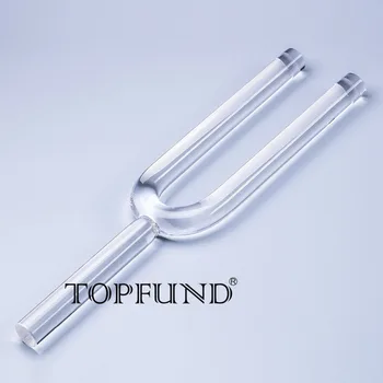 

TOPFUND Clear Chakra Quartz Crystal Tuning Fork - Diameter in 25 MM Different Note Available