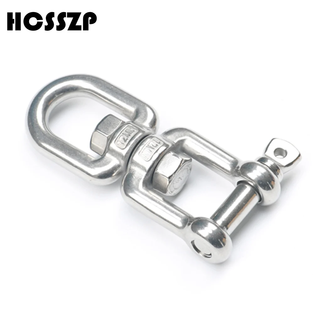 

HCSSZP Rotation Quick Hook Buckles for Outdoor Rock Climbing Hiking Equipment 304/316 Stainless Steel Swivel Rotating Carabiner