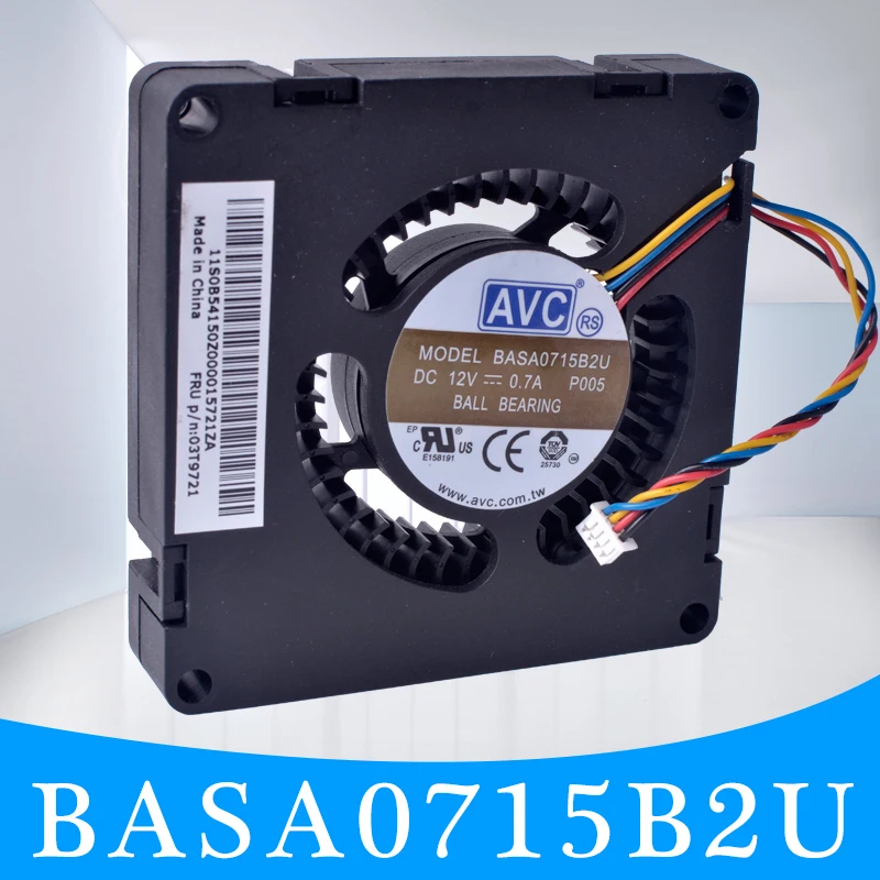 For AVC BASA0715B2U 7015 70x70x15mm DC 12V 0.70A M92p 70mm cooling turbo fan