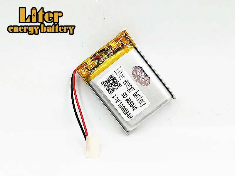 3,7 V 1000mAh 803040 литий-полимерный литий-ионный аккумулятор для MP4 MP5 gps Мобильный Карманный ПК электронные книги bluetooth