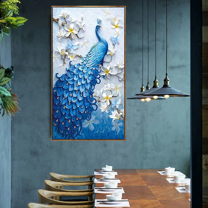 DIY-Blue-Peacock-Diamond-Painting-Cross-Stitch-Needlework-5D-Embroidery-Round-Crystal-Resin-Mosaic-Animal-Picture (1)