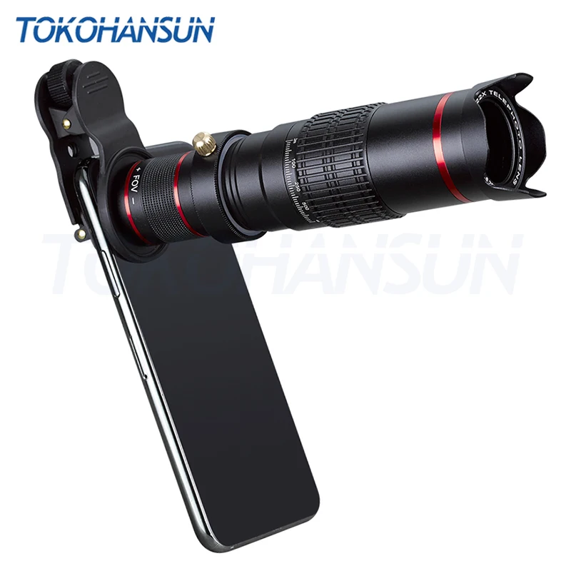 TOKOHANSUN البصرية الهاتف كاميرا عدسة 22X تلسكوب تليفوتوغرافي أحادي عدسة ل فون X 7 8 زائد Xiaomi HTC الهواتف الذكية الأخرى 22X