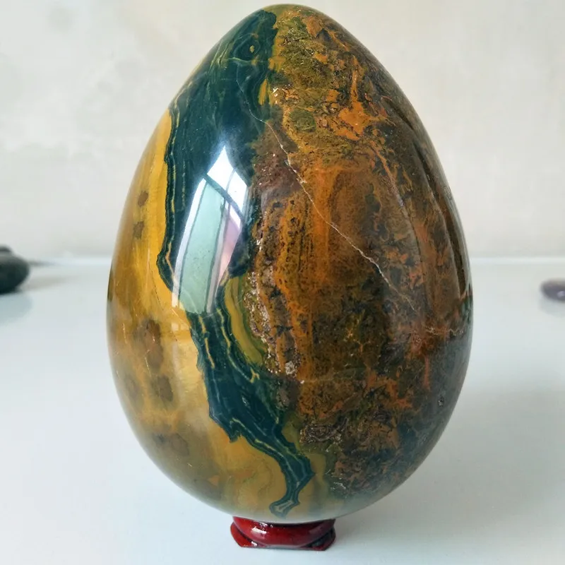2pcs Oversized stone ocean jasper crystal egg home decoration feng shui chakra treatment crystals