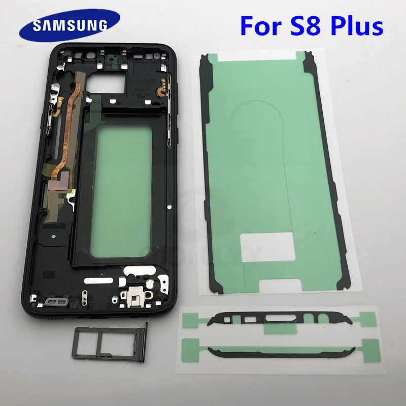 S8+ Замена средняя рамка Корпус Шасси для Samsung Galaxy S8 Plus G955 SM-G955F G955FD одиночный/Dual SIM