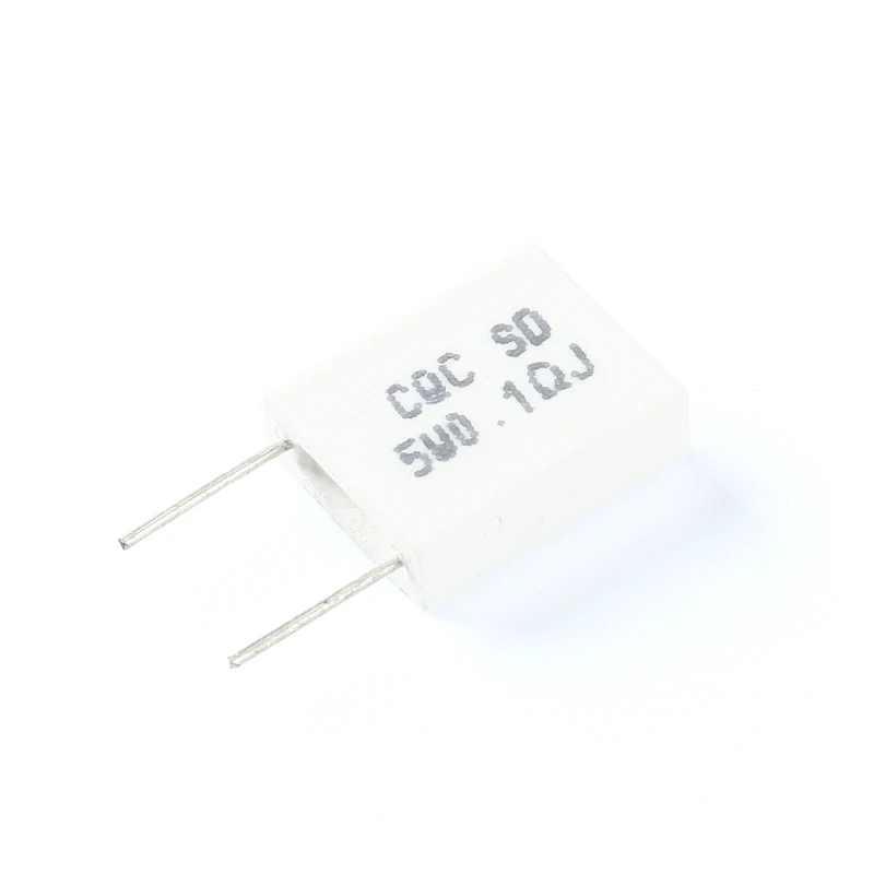 50 pcs 0.1R Ohm 5 W Cement Resistor Non-Inductive Resistor BPR56 0.1R ohm Resistance Kit diy