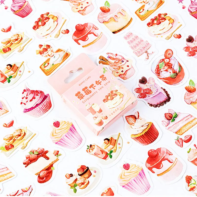 46 шт./кор. вкусные летние Бумага наклейки diy ручной стикеры Подарочная сумка с застежкой-молнией kawaii декоративная клейкая лента канцелярские товары поставки - Цвет: A2