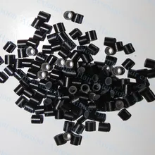 4.0*3.0*4.0 мм в силиконовой черный 1000 шт./упак. меди легко замки/медная трубка микро Ссылка/ кольцо/шарик для я отзыв волос